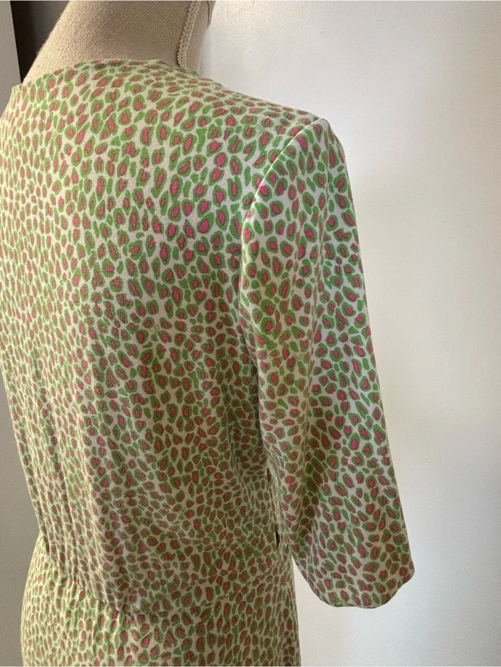 Lilly Pulitzer Green and Pink Printed Wrap-Style Women’s Dress Sz/10